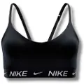 Nike Justerbar Nike Indy-sports-bh med indlæg og let støtte til kvinder - sort