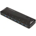 StarTech.com St93007u2c Interface Hub Usb 3.2 Gen 1 (3.1 Gen 1) Type-b 5000 Mbit/s Sort Usb 3.2 Gen 1 (3.1 Gen 1) Type-b Usb 3.2 Gen 1 (3.1 Gen 1) Type-a