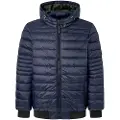 Pepe Jeans Pepe Jeanstil mænd. PM402865 Billy jakke navy (S), Casual, Lange ærmer, Bæredygtig, Genanvendt nylon, Blå