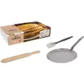 De Buyer Crepepande MINERAL B 26 cm, med øse og pensel, de Buyer