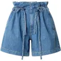 Pepe Jeans Pepe Jeanstil kvinder. PL801178 Kort A-Line Uhw Cinch blå (28), Casual, Bomuld, Denim