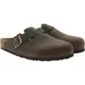 Birkenstock Birkenstocktil mænd. 860131 Træsko i læder Boston brun (40), Fast, Ingen, Casual