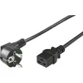 Microconnect Power Cord Cee 7/7 - C19 3m 3m. Cee7/7 C19 Forbinder Sort