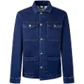 Pepe Jeans Pepe Jeanstil mænd. PM402957 Bingham jakke blå (M), Casual, Bomuld, Lange ærmer, Bæredygtig