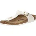 Birkenstock Birkenstocktil kvinder. 1029796 Sandaler Gizeh Birko Flor hvid (38), Fast, Ingen, Casual
