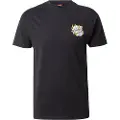Santa Cruz Flaming Dice Dot Chest T-shirt sort