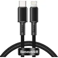 Baseus High Density Braided Cable Type-C to Lightning PD 20W 1m (Black)