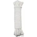 G.Funder Tøjsnor, hvid plast, 3 mm, 52 meter