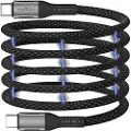 MaXlife MXUC-11 magnetisk USB-C / USB-C-kabel - 1m, 100W - Sort