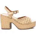 Carmela Carmelatil kvinder. 16163704-BEIGE Sandaler i læder 161637 beige (38), Brun, 8-10, Spænder, Casual
