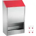 Vevor galvaniseret fjerkræfoderautomat Kyllingefoder uden spild 50 lbs metalfoder
