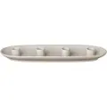 Blomus - Lysestage Vela Oval 40 cm - Beige - Lysestager & lanterner - - Homeroom