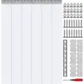 Vevor Strip Gardin PVC Dør Gardin 38" x 84" Cooler Fryser Klar plast