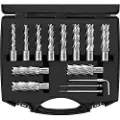Vevor ringformet skæresæt, 13 stk Weldon Shank Mag-bor, 2" skæredybde, 7/16" til 1-1/16" skærediameter, M2AL HSS, med 2 pilotstifter, sekskantnøgle og bærbar kasse, til brug med magnetisk dr.