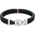 Tommy Hilfiger Tommy Hilfigertil mænd. 2790361 Armbånd (OSFA), Sort, Casual, BH, Læder
