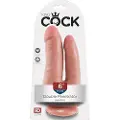 King Cock Double Penetrator - Livagtig dobbelt dildo (naturlig)