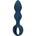 Shots Loveline - ringformet anal dildo - medium (blå)