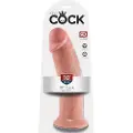 King Cock 10 - stor sugekop-dildo (25cm) - naturlig