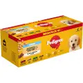 Pedigree Junior Mix Selection i gelé megapack vådfoder til hunde poser