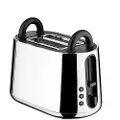 Alessi Brødrister TORU 32 cm, sølv / sort, rustfrit stål, Alessi