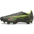 Puma ULTRA 5 CARBON FG Football Boots Women, Shoes, Matte Aged Silver/Yellow Alert/Sun Struck, 38