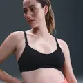 Nike (M) Alate Minimalist-sports-bh til amning med let støtte og indlæg til kvinder (maternity) - sort