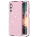 Mtp Products Samsung Galaxy A05s Stylish Glitter Series TPU Cover - Gennemsigtig Pink