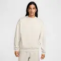 Nike Solo Swoosh-crewtrøje i fleece til mænd - grå