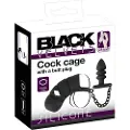 Black Velvets Black Velvet - silikone penisbur med anal plug (sort)