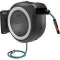 Gardena Powerroll Xl Vægmonteret Batterislangeholder Klar Til Brug Med Batteri 35 M