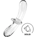 Satisfyer Double Crystal - tosidet glas dildo (gennemsigtig)