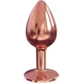 Dorcel Diamond Plug S - aluminiumsplug - lille (rosaguld)
