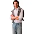 Calvin Klein Solid Stretch Slim Fit Skjorte Med Lange ærmer