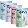 Tigerino Økonomipakke: 6 x 5 l Tigerino Crystals kattegrus - 4 varianter - (Classic, Flower Power, Lavender & Aloe Vera)