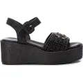 Carmela Carmelatil kvinder. 16236003-NEGRO Sandaler i læder 162360 sort (41), 5-8 cm, Spænder, Casual