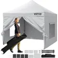 Vevor Pop Up Canopy Telt Udendørs Gazebo Telt 304,8 x 304,8 cm med sidevægge og taske hvid