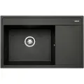 Pyramis Camea 1b 1d L Granitvask 070058501 Carbon 79x50 Cm
