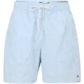 Tommy Hilfiger Tommy Hilfigertil mænd. UM0UM03491 Mellemlange badedragtshorts med blåt print (S), Badetøj, Nylon
