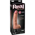 Real Feel Realistisk Deluxe No.9 - testlig, naturfarvet vibrator