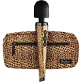 Huismerk Shaka Wand - genopladelig, masserende vibrator (leopard-sort)