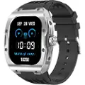 Ksix Hero Smartwatch med AMOLED-skærm, sports- og sundhedstilstande - IP68 - Sort