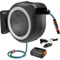 Gardena Batteridrevet vægslangeboks PowerRoll hvid XXL 40m