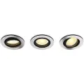Philips Hue Milliskin Indbygningsspot Rund - Aluminium - 3-Pak