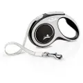 Flexi New Comfort snorline S, sort, 5 m - Snor: 5 m lang