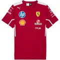 Puma Scuderia Ferrari HP 2025 Team Tee Men, Clothing, Dark Cherry, L