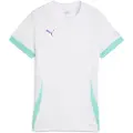 Puma INDIVIDUAL Padel Jersey Women, Clothing, White/Purple Glimmer/Aquatic, L