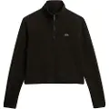 Superdry Polar Fleece Crop Halv Lynlås Sweatshirt