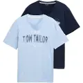 Tom Tailor 1048076 T-shirt Med Korte ærmer 2 Enheder