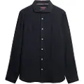 Superdry Sd Embroidered Vacation Linen Skjorte Med Lange ærmer