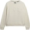 Superdry Superdrytil kvinder. W2012334A Sweatshirt Athletic Tonal Applique off-white (M), Hvid, Casual, Bomuld